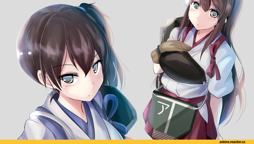 Kaga (Kantai Collection), Kantai Collection, Akagi (Kantai Collection), natsu (anta tte hitoha), Anime