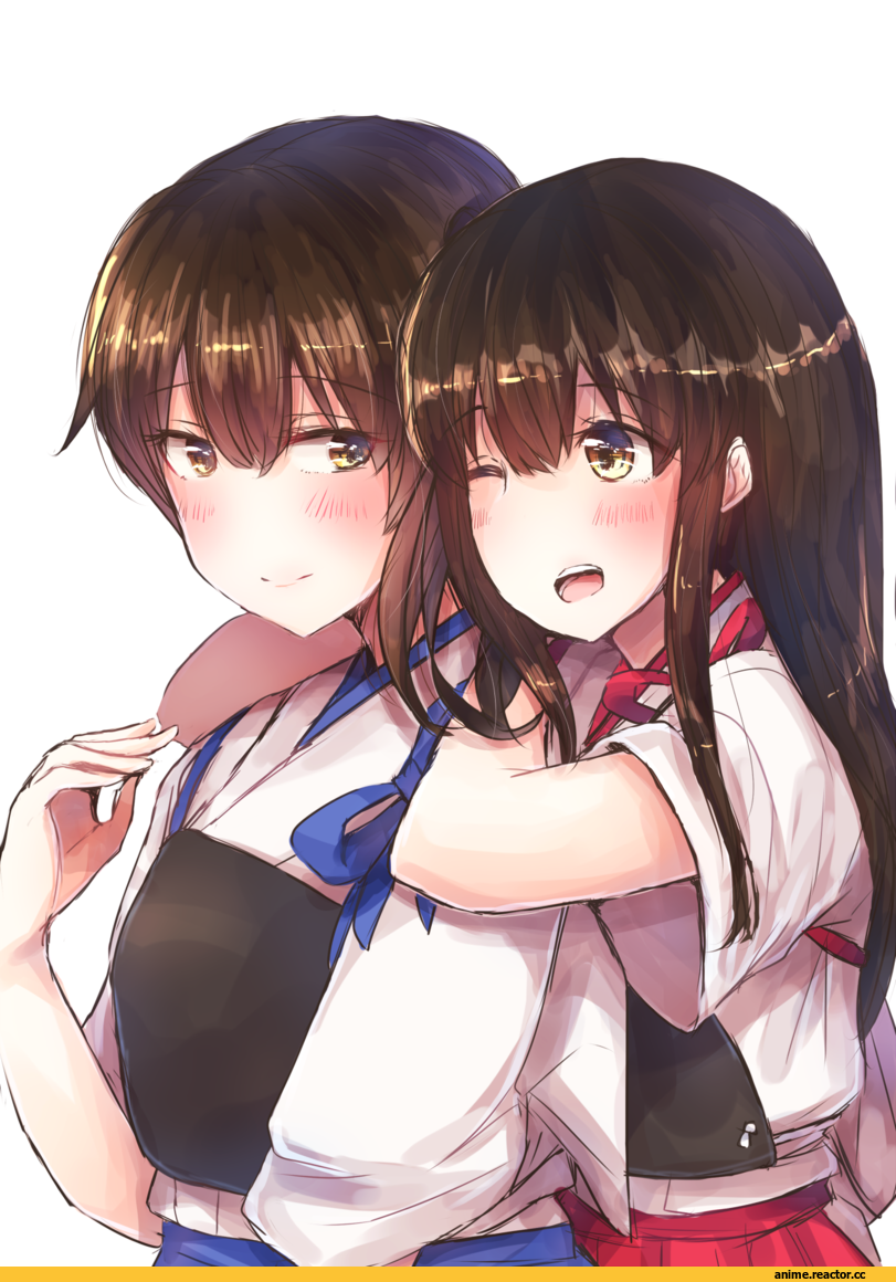 Akagi, Kantai Collection, Kaga (Kantai Collection), mochiko (mocchikkoo), Anime