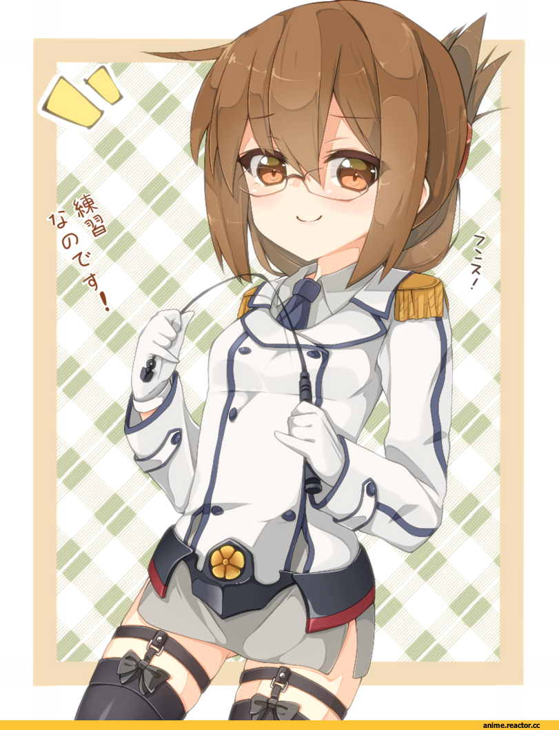 rateratte, Inazuma (Kantai Collection), Kantai Collection, Katori (Kantai Collection), Megane, crossdress, Anime