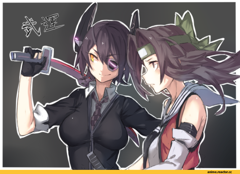 Tenryuu, Kantai Collection, Jintsuu (Kantai Collection), Anime Art, wulazula, Anime