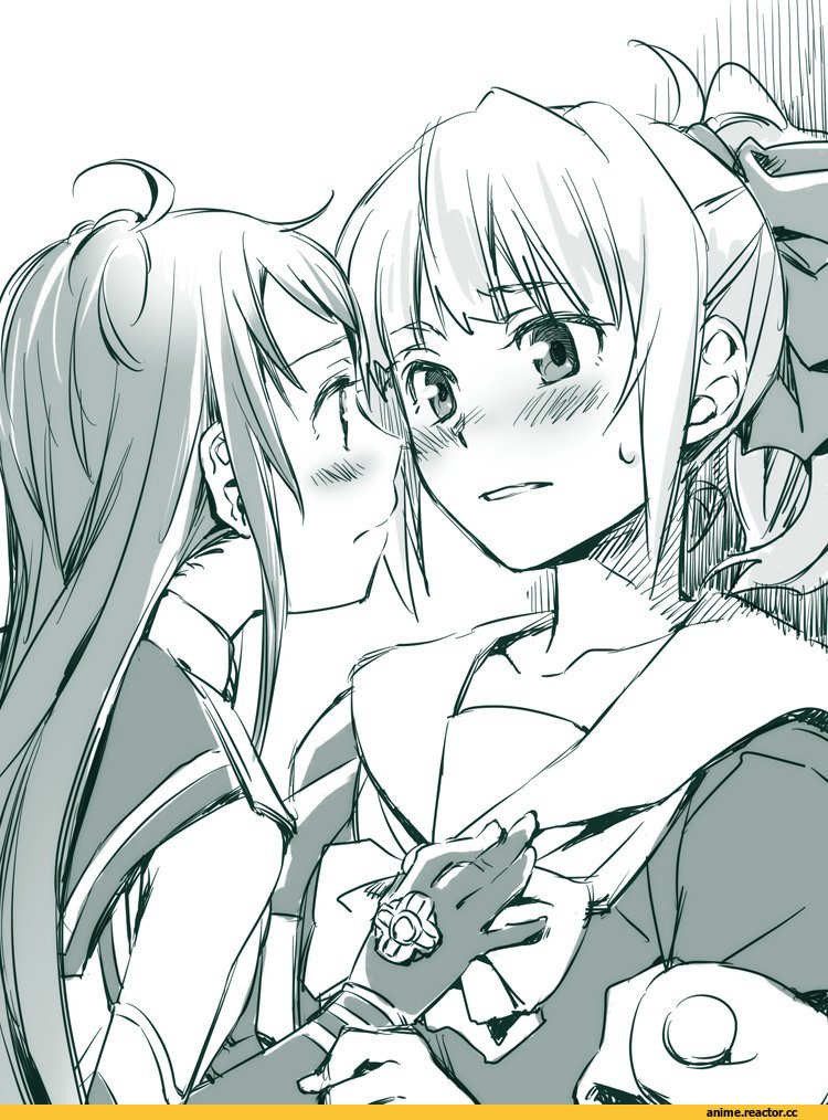 tsuta no ha, Samidare, Kantai Collection, Yuubari, Shoujo Ai, Monochrome (Anime), Anime Art, Anime