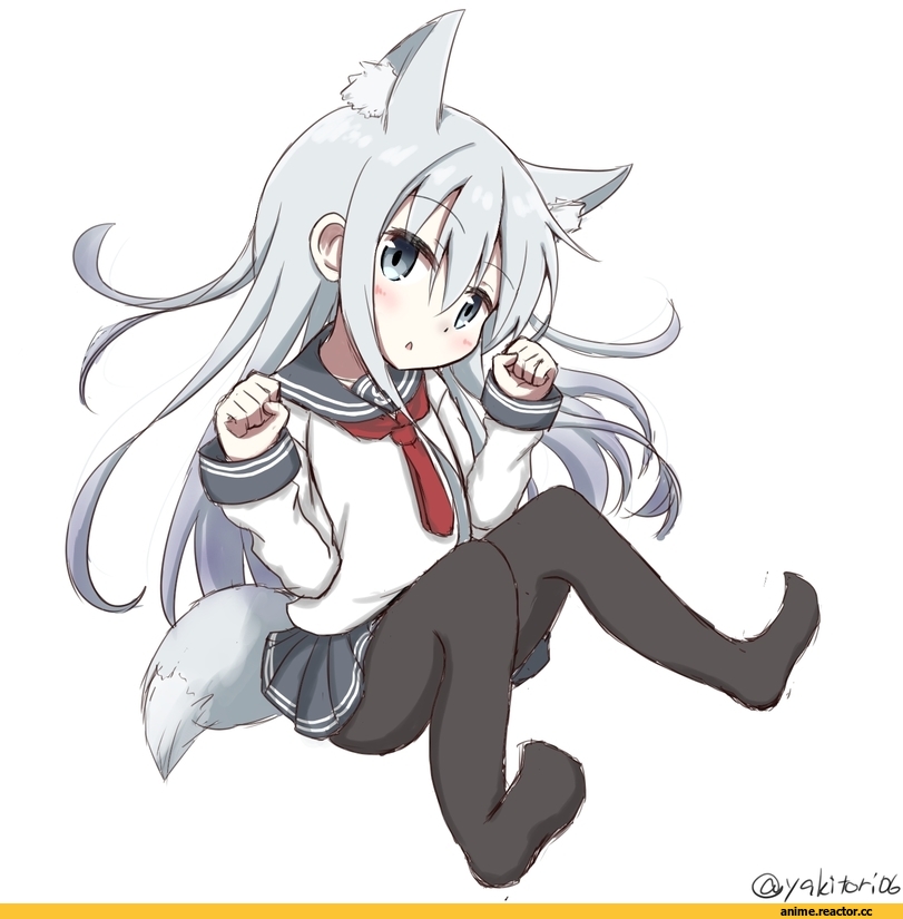 yakitori (yakitori06), Hibiki (Kantai Collection), Kantai Collection, Kitsune, Animal Ears, Anime