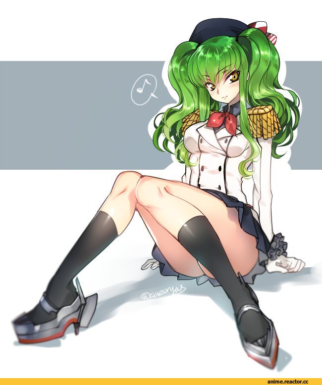 Code Geass, Kantai Collection, CC, Creayus, Anime Art, crossover, удалённое, Anime