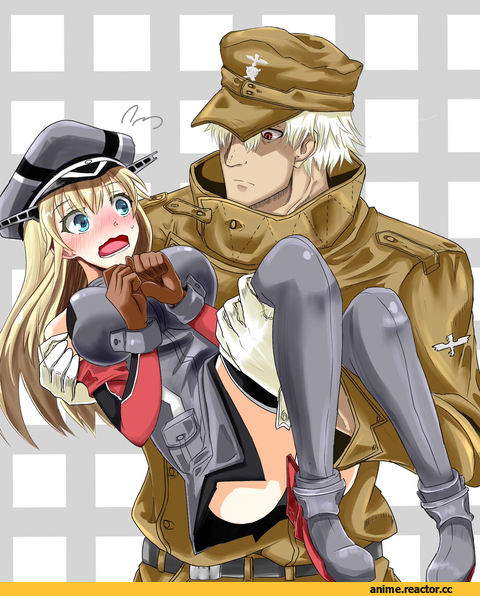 Bismarck (Kantai Collection), Kantai Collection, Hans Gunsche, Hellsing, crossover, Anime