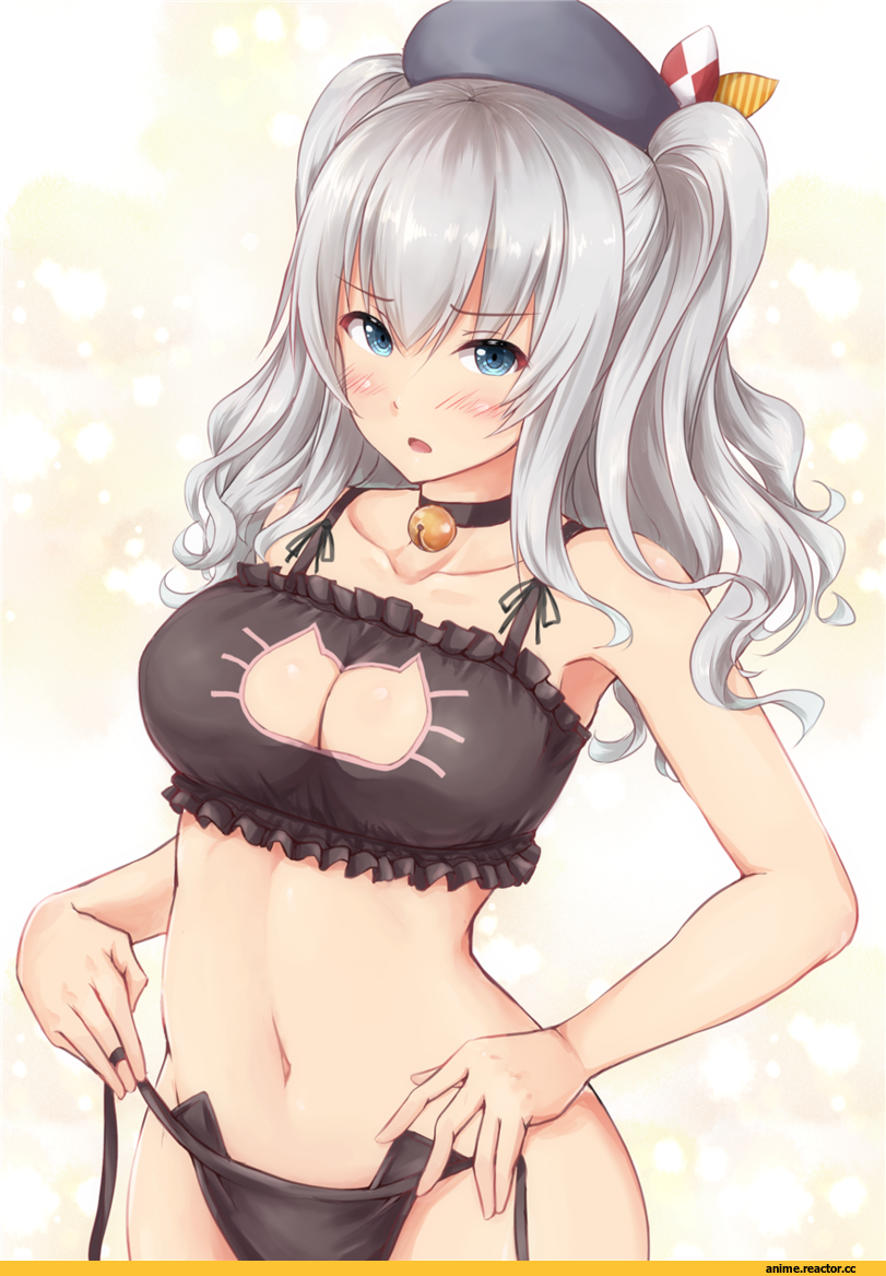 Kantai Collection, Kashima (Kantai Collection), Ichikawa Feesu, Cat Keyhole Bra, Adult pantsu, Anime Ero, Anime