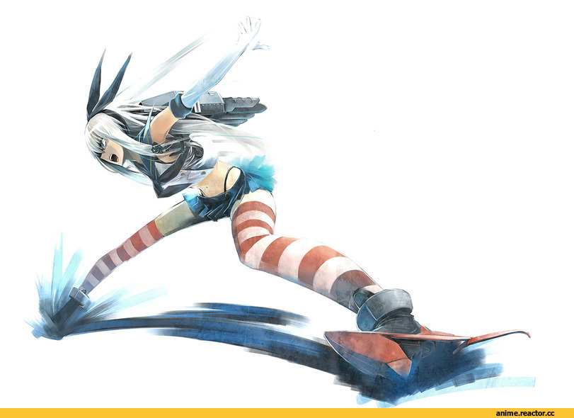 Shimakaze, Kantai Collection, miishi jun, Anime