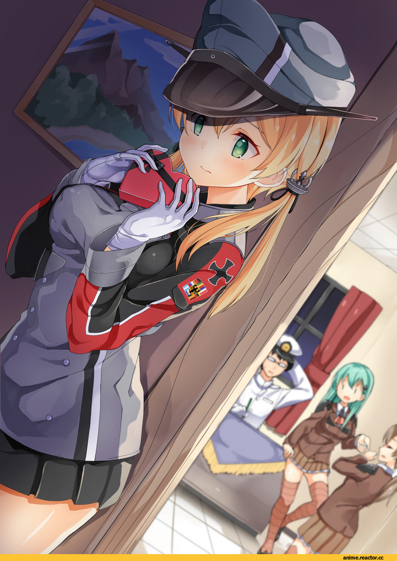 shizuka (deatennsi), Kumano, Kantai Collection, Prinz Eugen, Admiral (Kantai Collection), Suzuya (Kantai Collection), Anime