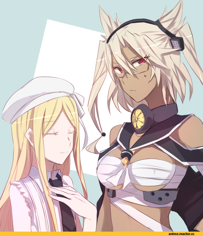 Musashi (Kantai Collection), Kantai Collection, Musashi (Aoki Hagane no Arpeggion), Aoki Hagane no Arpeggio, crossover, aoki shizumi, Anime