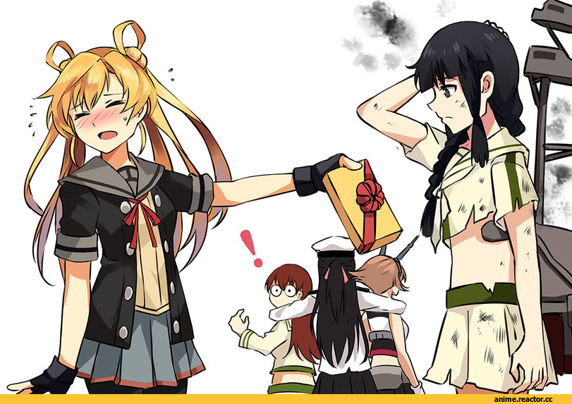 neko (yanshoujie), Anime Art, Female Admiral (Kantai Collection), Kantai Collection, Ooi (Kantai Collection), Kitakami (Kantai Collection), Abukuma, Mutsu, Anime