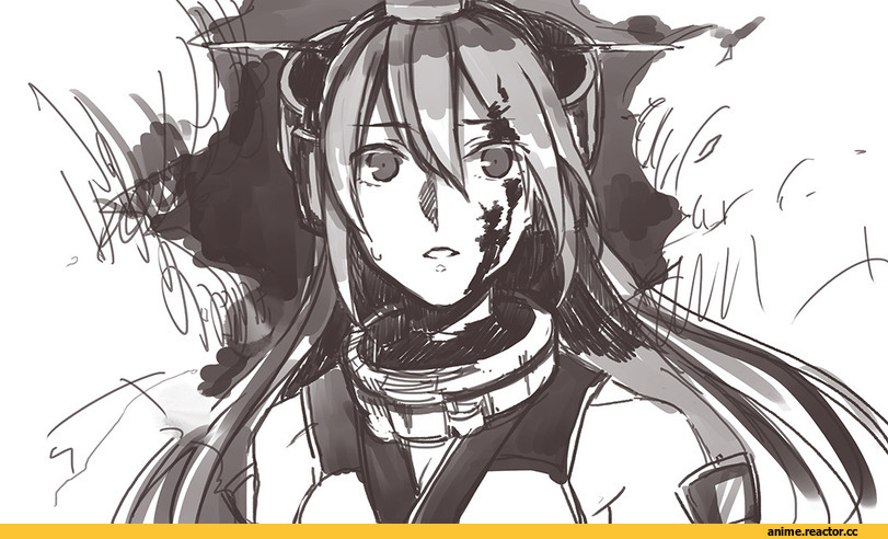 Nagato (Kantai Collection), Kantai Collection, Monochrome (Anime), Anime Art, cosmic (crownclowncosmic), Anime