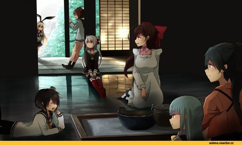 Kantai Collection, Amatsukaze (Kantai Collection), Hatsukaze, Houshou (Kantai Collection), Mamiya (kantai collection), Shimakaze, Tokitsukaze (Kantai Collection), Yukikaze, Annin Musou, Anime