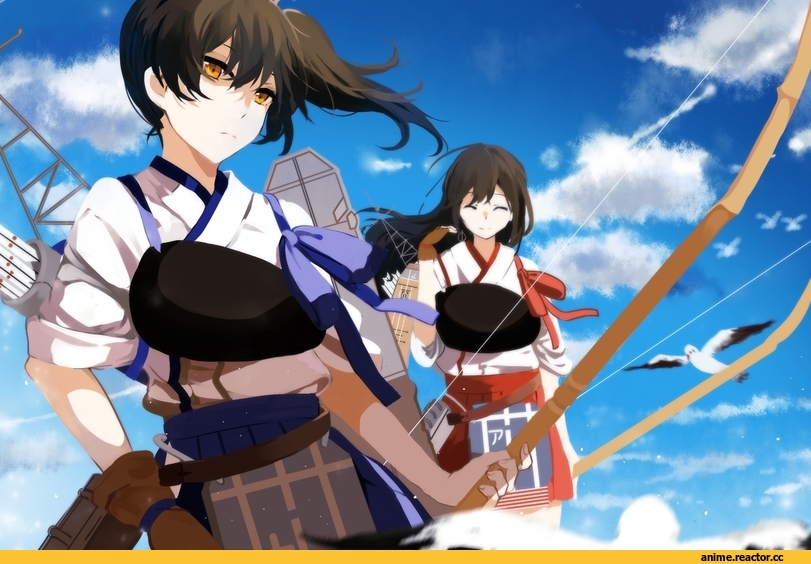Kantai Collection, Akagi (Kantai Collection), Kaga (Kantai Collection), Anime