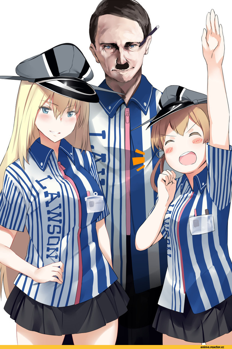 Bismarck (Kantai Collection), Kantai Collection, Prinz Eugen (Kantai Collection), hews hack, Lawson, Anime