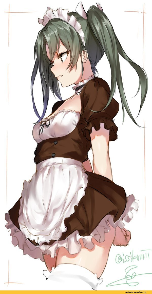 Zuikaku, Kantai Collection, Maid, Isshiki (Ffmania7), Anime Art, Anime