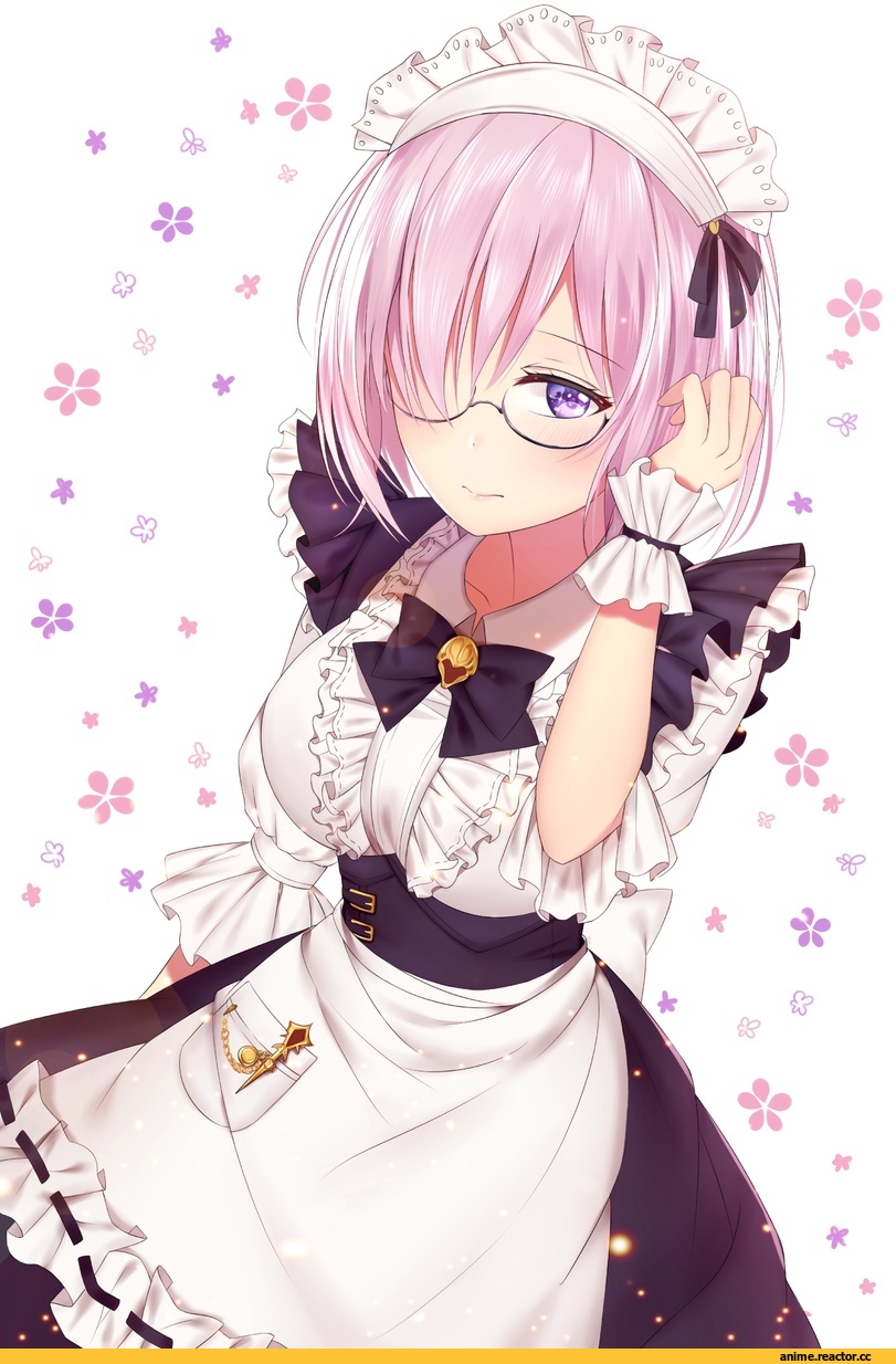 Shielder (Fate/grand order), Fate/Grand Order, Fate (series), Megane, Maid, junpakukaren, Anime