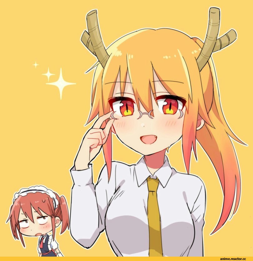 Kobayashi-san Chi no Maid Dragon, Kobayashi (MaiDragon), Tooru (MaiDragon), Dragon Girl (Anime), Monster Girl (Anime), Maid, Anime
