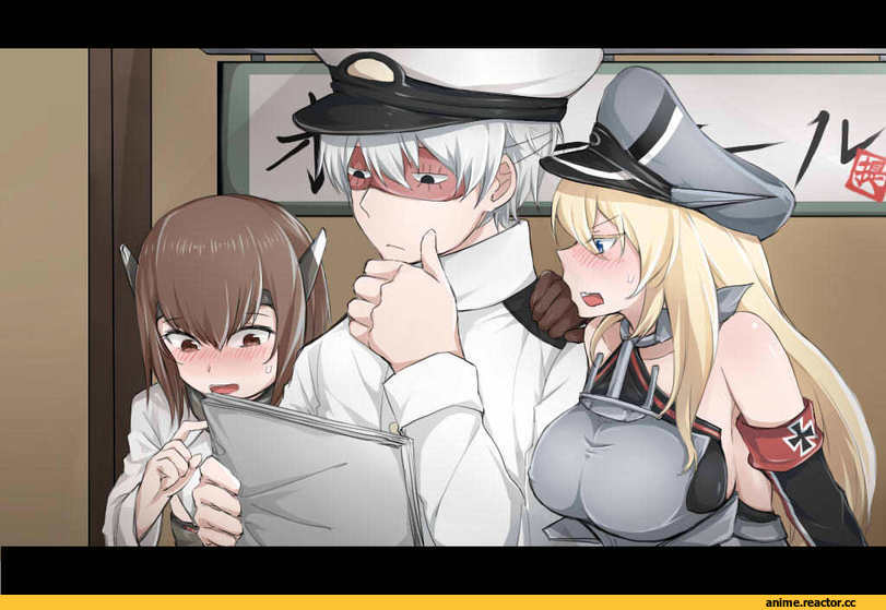 hamsasuke0, Bismarck (Kantai Collection), Kantai Collection, Taihou, Admiral (Kantai Collection), Anime