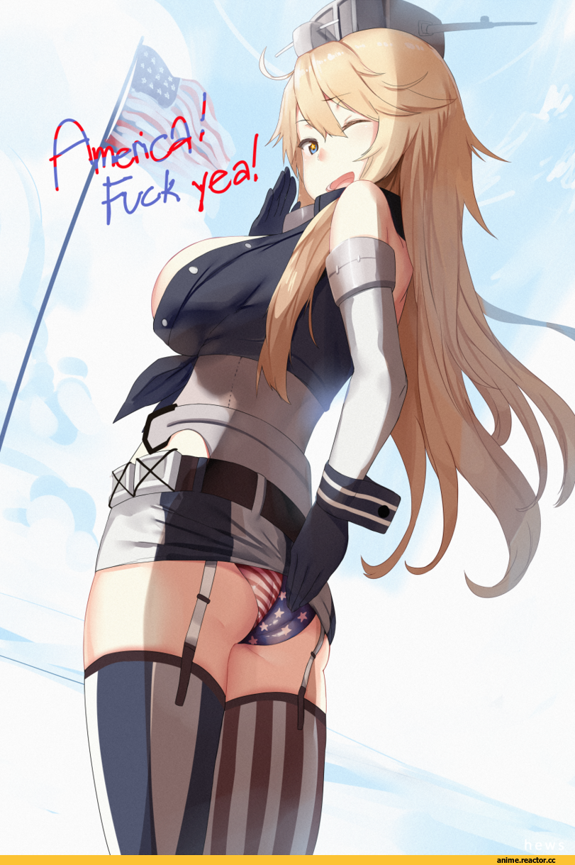 Kantai Collection, Iowa (Kantai Collection), hews hack, Adult pantsu, Anime Ero, oshiri, Anime