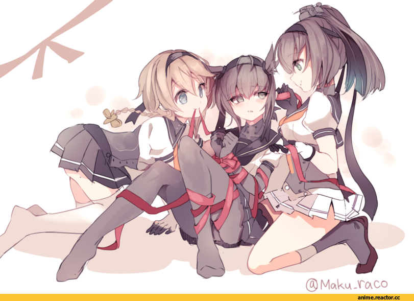 Akizuki (Kantai Collection), Kantai Collection, Hatsuzuki (Kantai Collection), Teruzuki (Kantai Collection), cis (carcharias), Anime
