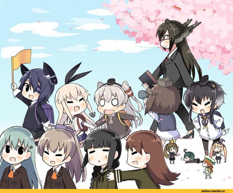 Shimakaze, tenryuu (kantai collection), Nagato (Kantai Collection), Yukikaze, Amatsukaze (Kantai Collection), Kitakami (Kantai Collection), Suzuya (Kantai Collection), Ooi (Kantai Collection), Kumano (Kantai Collection), Tokitsukaze (Kantai Collection), Anime, Kantai Collection, Hiyoko (Kantai Collection), Midori (Kantai Collection), kurono nekomaru, Majokko (Kantai Collection), Error Musume