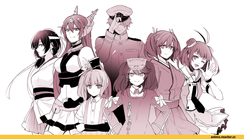 Admiral (Kantai Collection), Kantai Collection, Nagato (Kantai Collection), ryuujou (kantai collection), Naka (Kantai Collection), Kasumi (Kantai Collection), Souryuu (Kantai Collection), Yamashiro, nagomi (mokatitk), Anime
