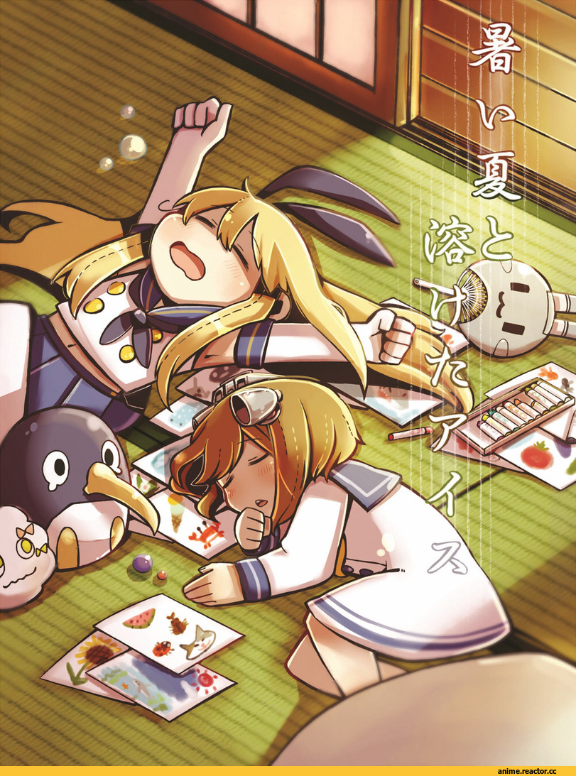 Shimakaze, Kantai Collection, Yukikaze, same anco, same anko, Anime