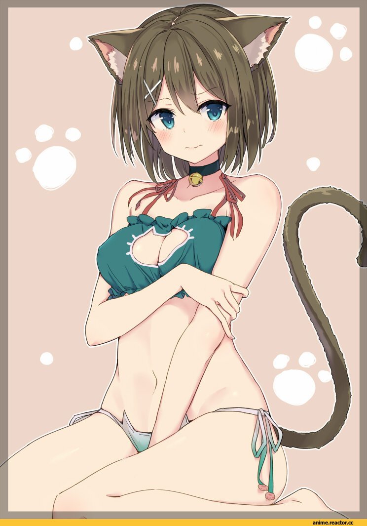 Cat Keyhole Bra, Anime Adult pantsu, Anime Ero, a (nanananaaannaa), Maya (Kantai Collection), Kantai Collection, nekomimi, Animal Ears, Anime