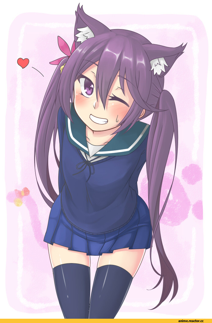 Akebono, Kantai Collection, nekomimi, Animal Ears, Anime