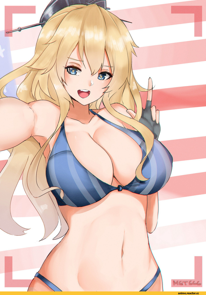 Kantai Collection, Iowa (Kantai Collection), Anime Art, Anime Ero, Anime Ero Swim, Norman Maggot, Anime