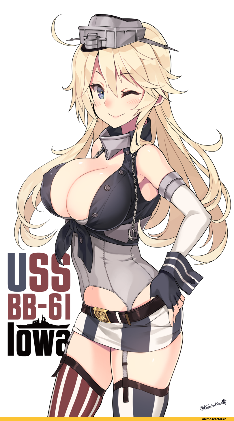 Iowa (Kantai Collection), Kantai Collection, kuro chairo no neko, Anime Ero Oppai, Anime Ero, Anime