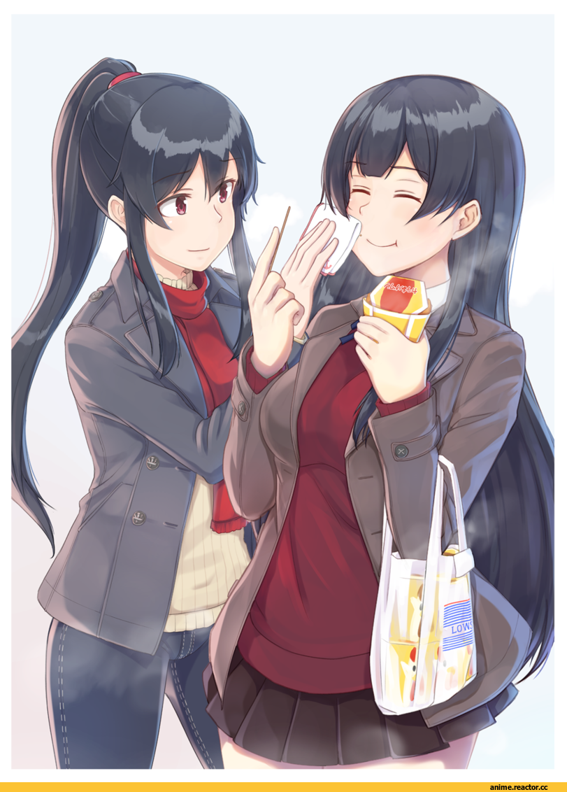 Kantai Collection, Agano, Yahagi, osterei, Anime