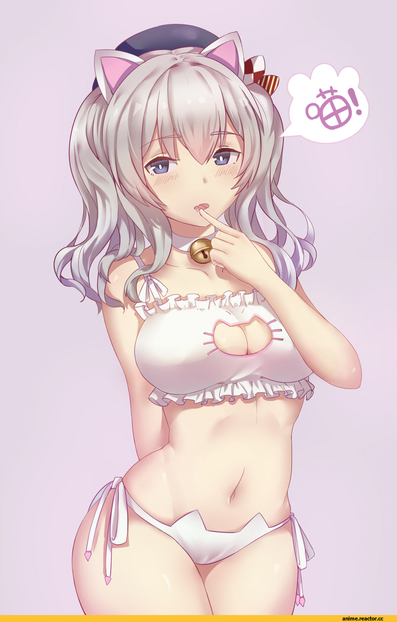 xiao chichi, Kashima (Kantai Collection), Kantai Collection, Cat Keyhole Bra, Anime Ero, Anime
