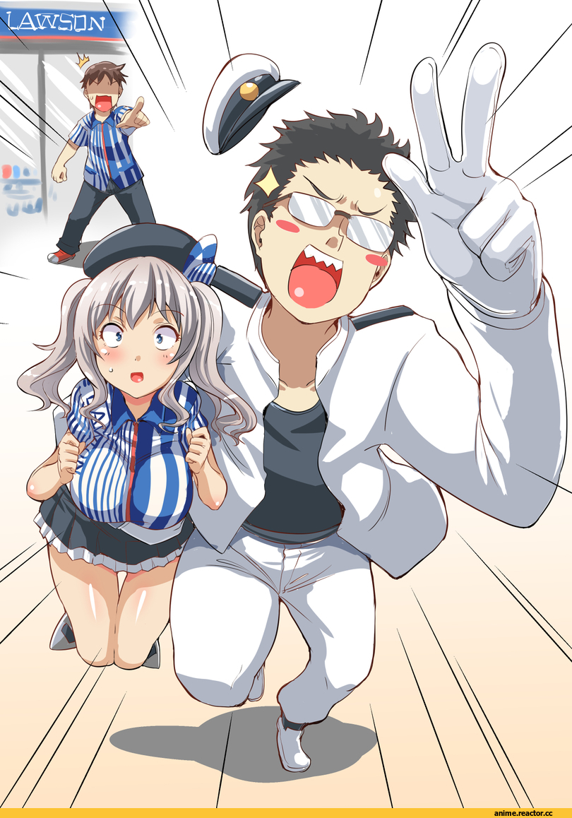 Admiral (Kantai Collection), Kantai Collection, Kashima (Kantai Collection), Lawson, nekoi hikaru, Anime
