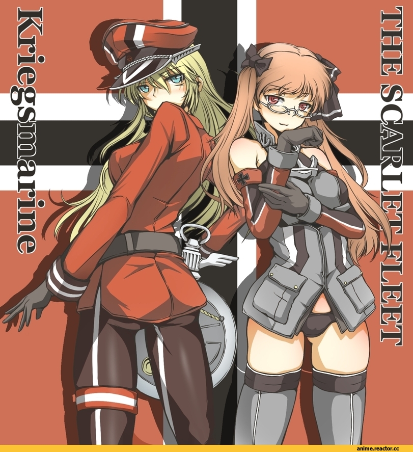 Kantai Collection, Aoki Hagane no Arpeggio, crossover, Bismarck (Kantai Collection), Bismarck (Aoki Hagane no Arpeggio), oku tamatarou, Adult pantsu, Anime Ero, Anime