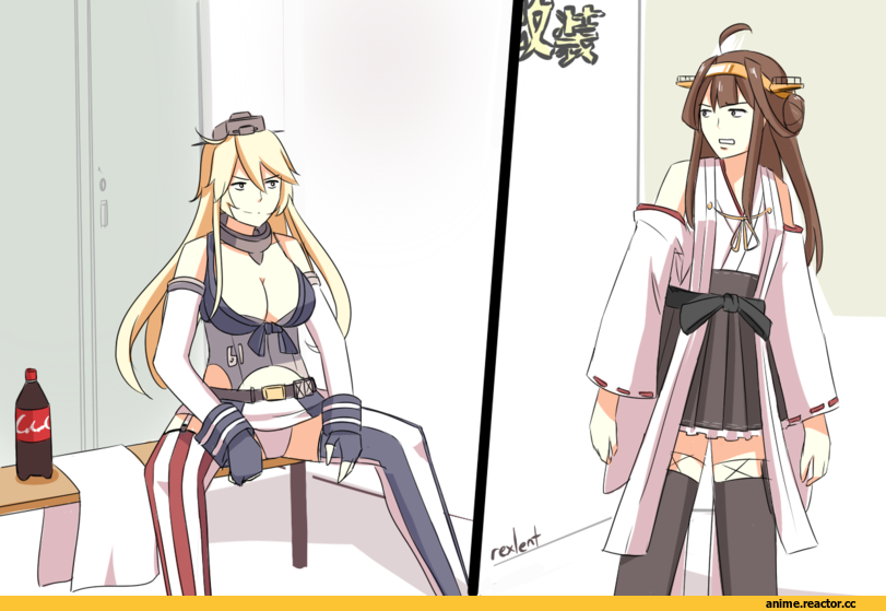 rexlent, Iowa (Kantai Collection), Kongou (Kantai Collection), Kantai Collection, Anime Adult pantsu, Anime Ero, Anime