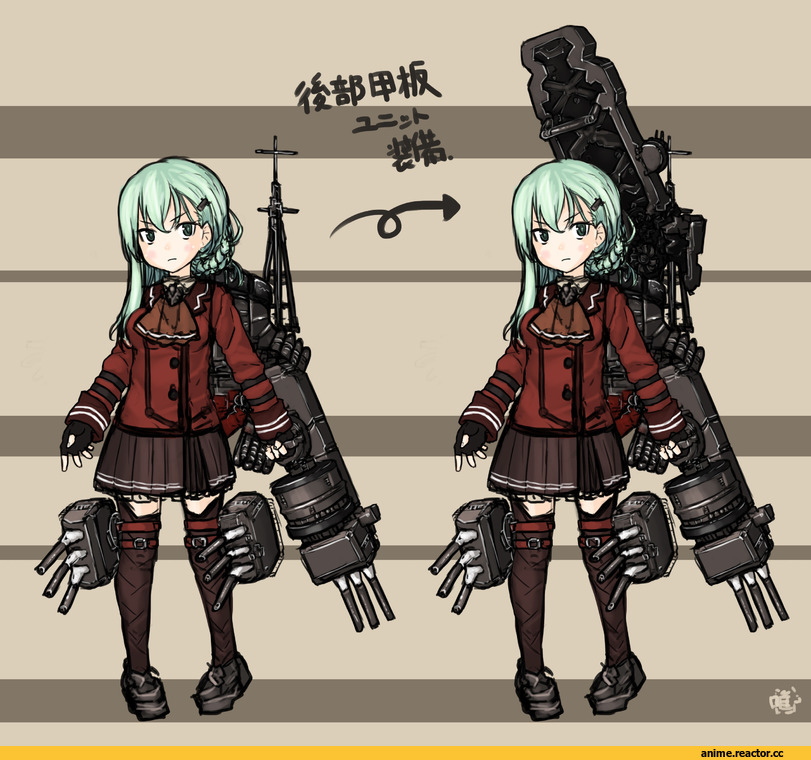 notchi, Ne-Class Heavy Cruiser, Kantai Collection, Suzuya (Kantai Collection), Anime