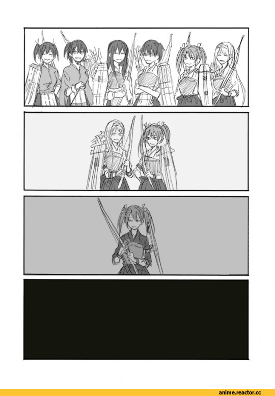 Historical KanColle, Kantai Collection, Kaga (Kantai Collection), Akagi (Kantai Collection), Hiryuu, Souryuu (Kantai Collection), Shoukaku (Kantai Collection), Zuikaku (Kantai Collection), Anime