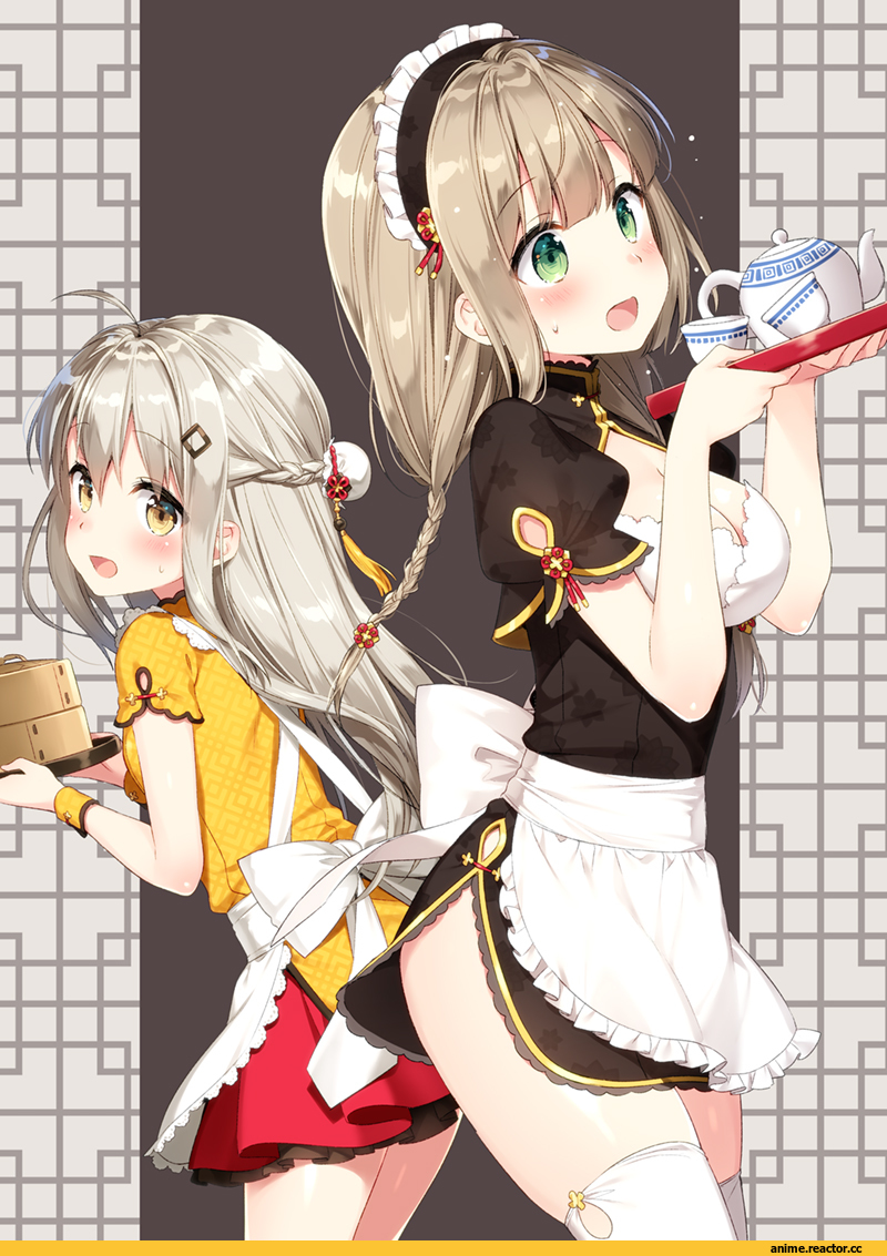 AO, Anime Art, masuishi kinoto, Maid, Anime