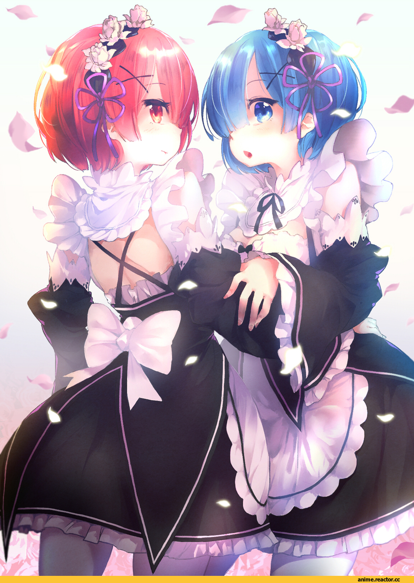 Re Zero Kara Hajimeru Isekai Seikatsu, Ram (Re Zero), Rem (re zero), gs, Anime