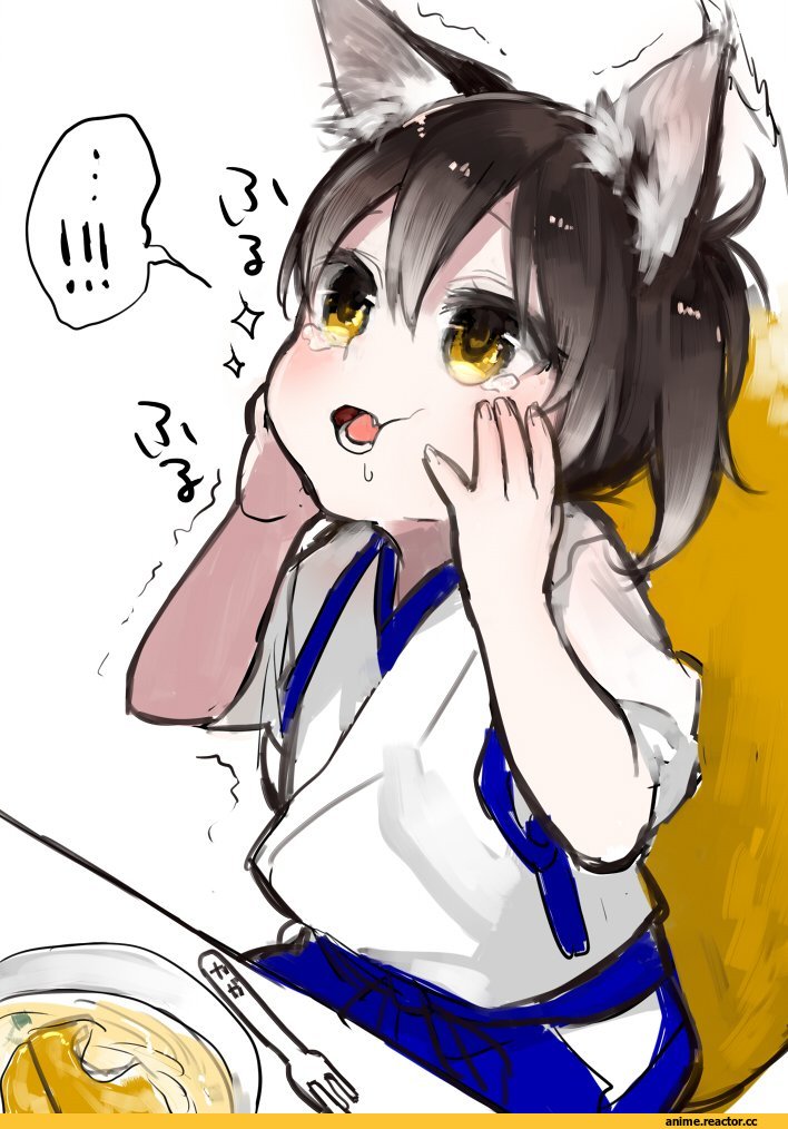 Kantai Collection, Kaga (Kantai Collection), shuu-0208, Kitsune, Animal Ears, Anime