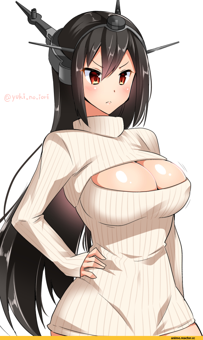 Nagato (Kantai Collection), Kantai Collection, Open-Chest Sweater, yuuki hb, Anime