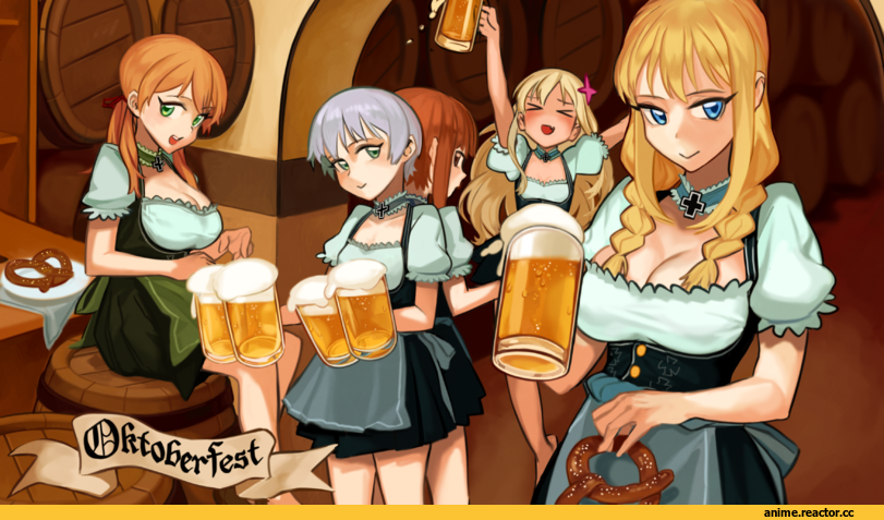 Kantai Collection, Bismarck (Kantai Collection), Prinz Eugen, Ro-500 (Kantai Collection), Z1 Leberecht Maass (Kantai Collection), Z3 Max Schultz (Kantai Collection), gom (kooskoo), Anime