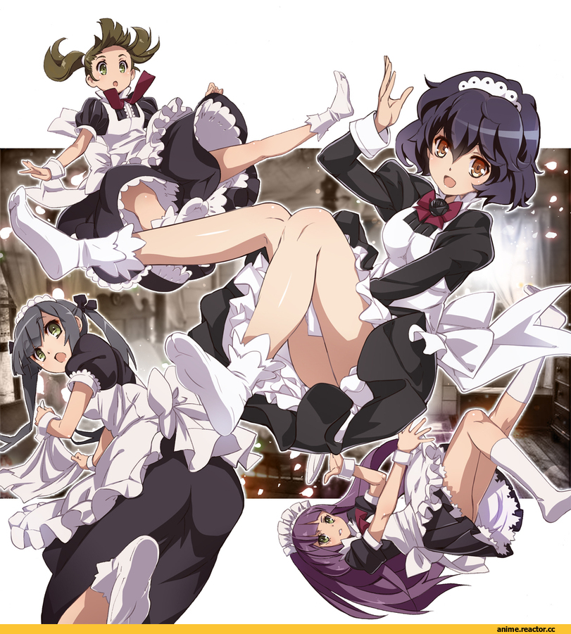 Anime Art, nyoronyoro, Maid, Anime