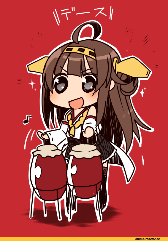 Kongou (Kantai Collection), Kantai Collection, bongo, Кантай видео, hirasato, Anime