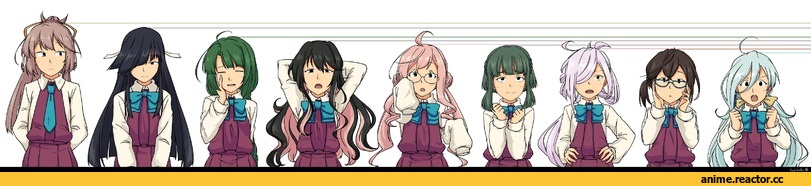Yuugumo (Kantai Collection), Makigumo, Takanami (Kantai Collection), Asashimo (Kantai Collection), Kiyoshimo (Kantai Collection), Kazagumo (Kantai Collection), Naganami (Kantai Collection), Akigumo, Okinami (Kantai Collection), Anime Art, Anime, Kantai Collection, shimo fuji