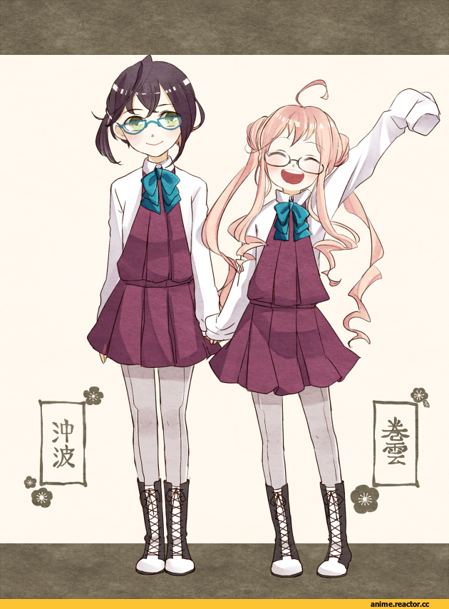 Makigumo, Kantai Collection, Okinami (Kantai Collection), Anime Art, arufa (th bluerose), Anime