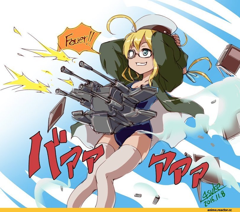 I-8, Kantai Collection, jojo, Anime Art, 4suke, rudolph von stroheim, crossover, Anime