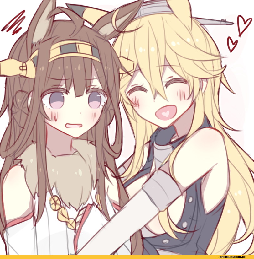 kvlen, Iowa (Kantai Collection), Kantai Collection, Kongou (Kantai Collection), crossover, Anime