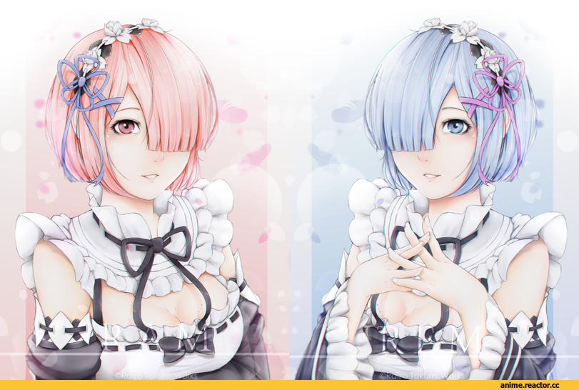 Re Zero Kara Hajimeru Isekai Seikatsu, Rem (re zero), Ram (Re Zero), xSkrewZ, Anime