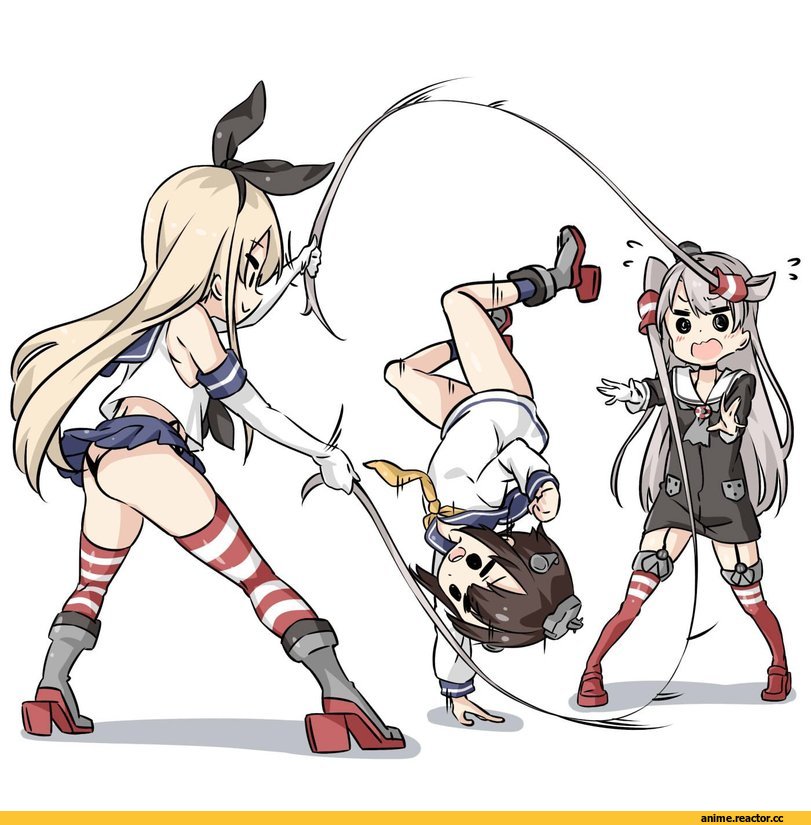 Kantai Collection, Amatsukaze (Kantai Collection), shimakaze (kantai collection), Yukikaze (Kantai Collection), Anime
